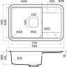 Мойка OMOIKIRI Tasogare 78-BL Artgranit/Черный 4993750