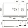 Мойка OMOIKIRI TEDORI 86-2-LB-WH 4993935